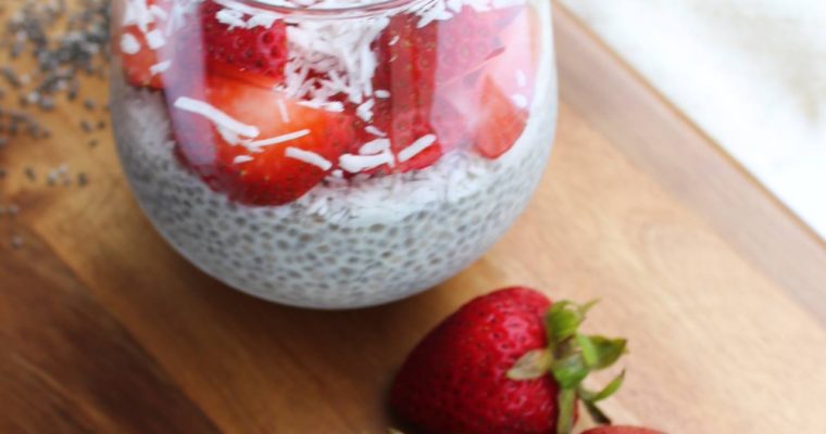 Strawberry Vanilla Chia Pudding