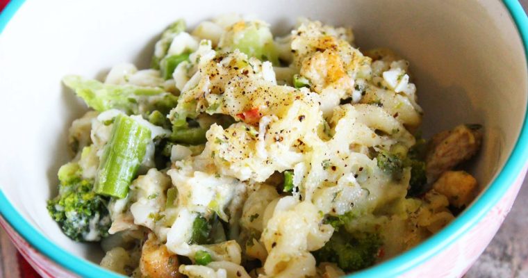 Baked Parmesan Chicken Pasta (gluten-free)