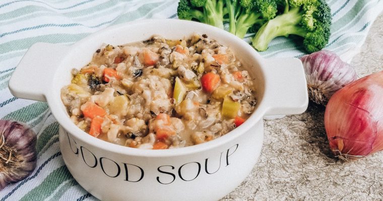 Creamy Chicken & Wild Rice Soup (df, gf)